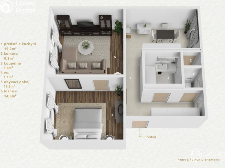 Prodej bytu 2+1 Sokolov, Slovenská č. 23