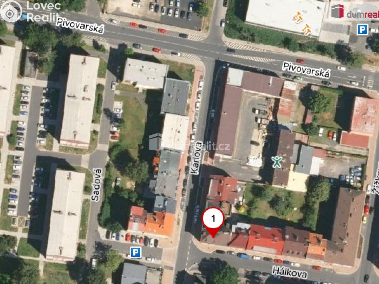 Pronájem bytu 2+1 Cheb, Hálkova č. 26