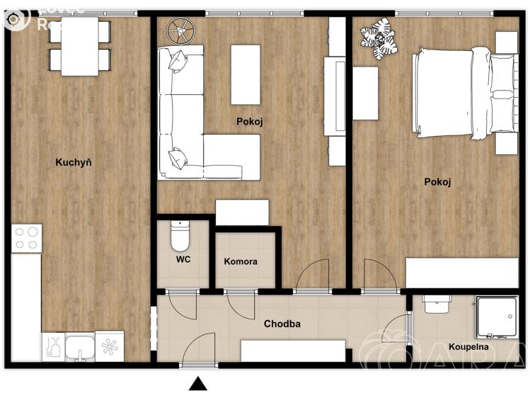 Pronájem bytu 3+KK Kladno, Bělehradská č. 8