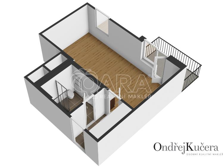Pronájem bytu 1+KK Praha, Barvitiova 934/2 č. 20