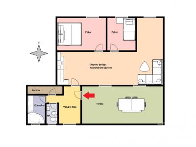 Pronájem bytu 3+KK Černošice, Dr. Janského č. 4