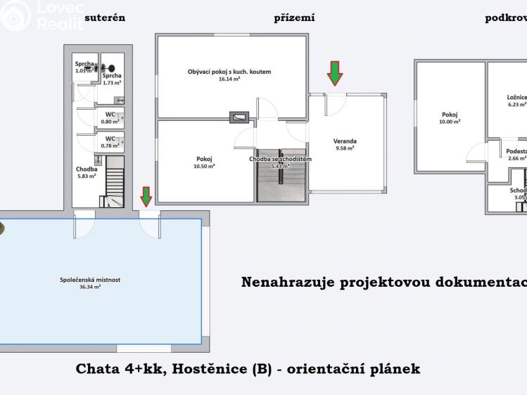 Prodej chaty Hostěnice č. 7