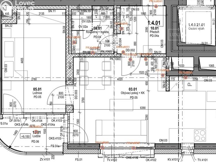 Sale apartment 2+KK Praha, Radlická č. 19