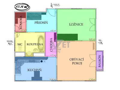 Prodej bytu 2+1 Vratimov, U Mateřské školy č. 6