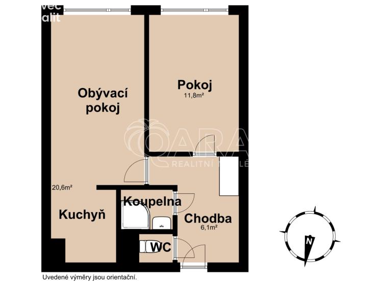 Prodej bytu 2+KK Praha, Kupeckého 764/11 č. 17