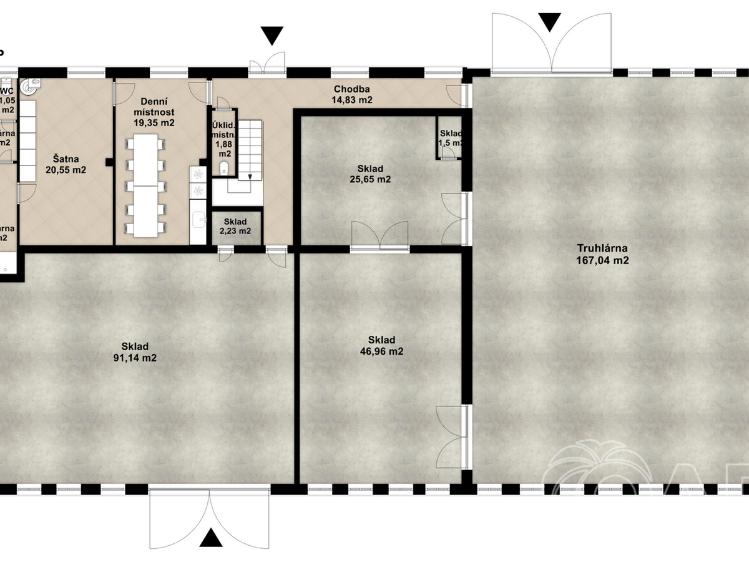 Prodej výrobní haly Slaný, Pražská č. 10