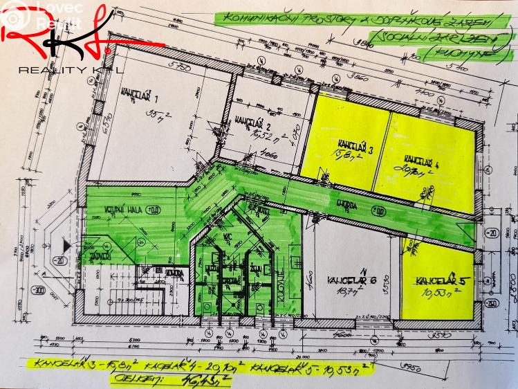 Pronájem kanceláře Mladá Boleslav, Novákova 1328 č. 3