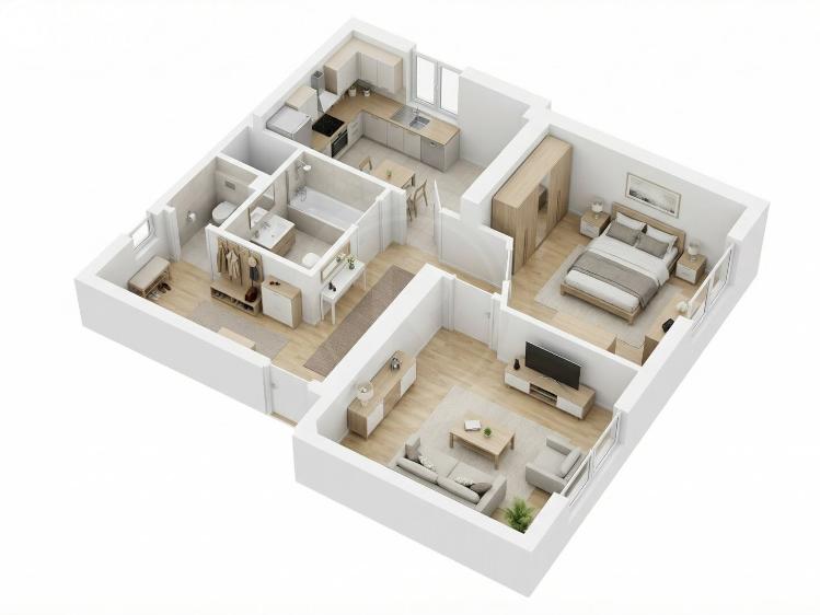 Продажа квартиры 2+1 Bechyně, Na Libuši 629 č. 21