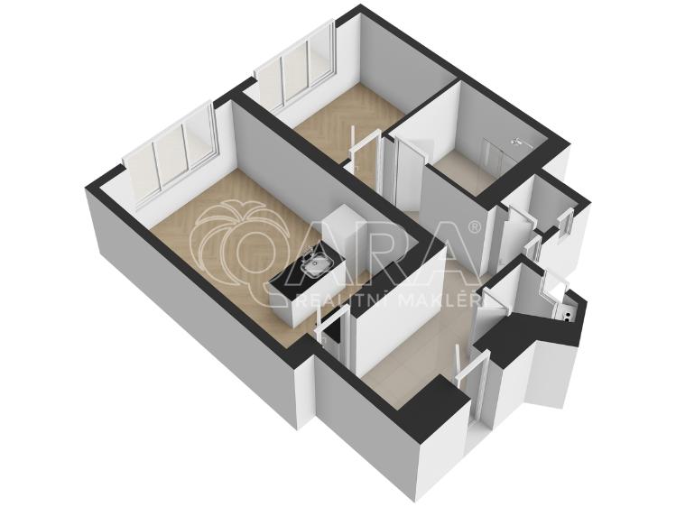 Pronájem bytu 2+KK Praha, Kaprova 52/6 č. 31
