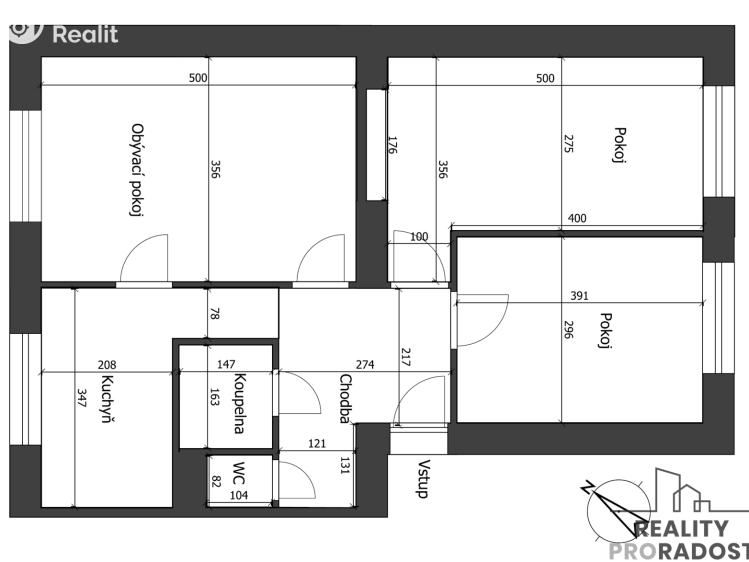 Rent apartment 3+1 Kněžpole č. 18