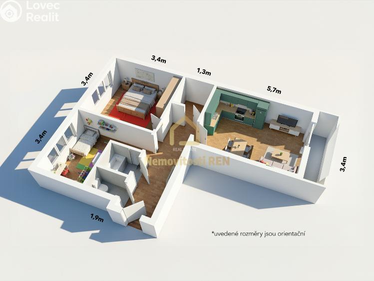 Pronájem bytu 3+KK Ostrava, Horní č. 13
