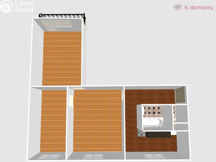 Rent apartment 3+1 Přerov, Optiky 2687/11 č. 3