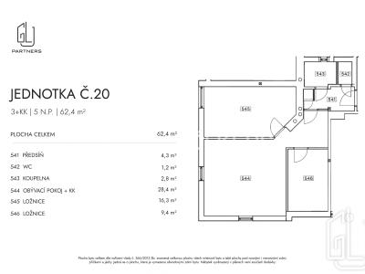 Продаж квартири 3+KK Praha, Kaizlovy sady č. 18