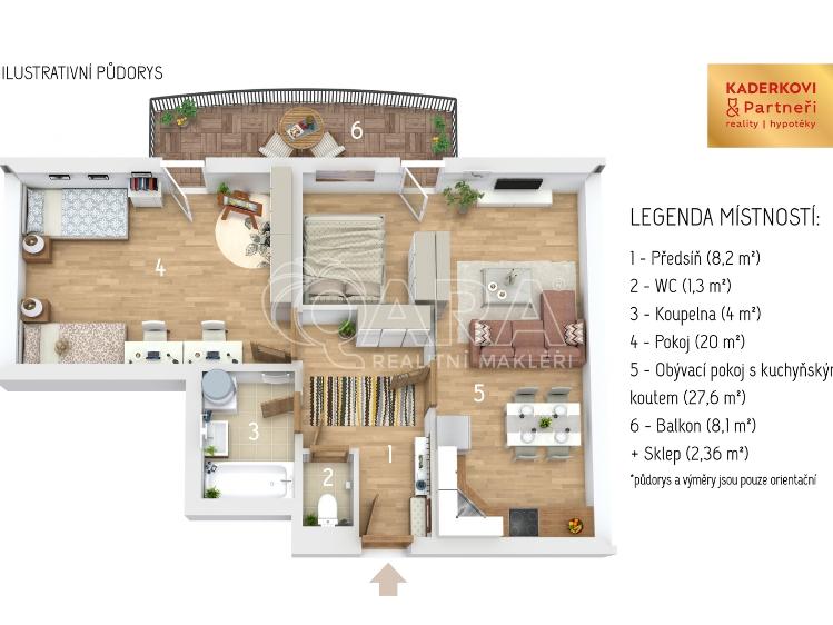 Продажа квартиры 2+KK Tišnov, Dlouhá č. 3