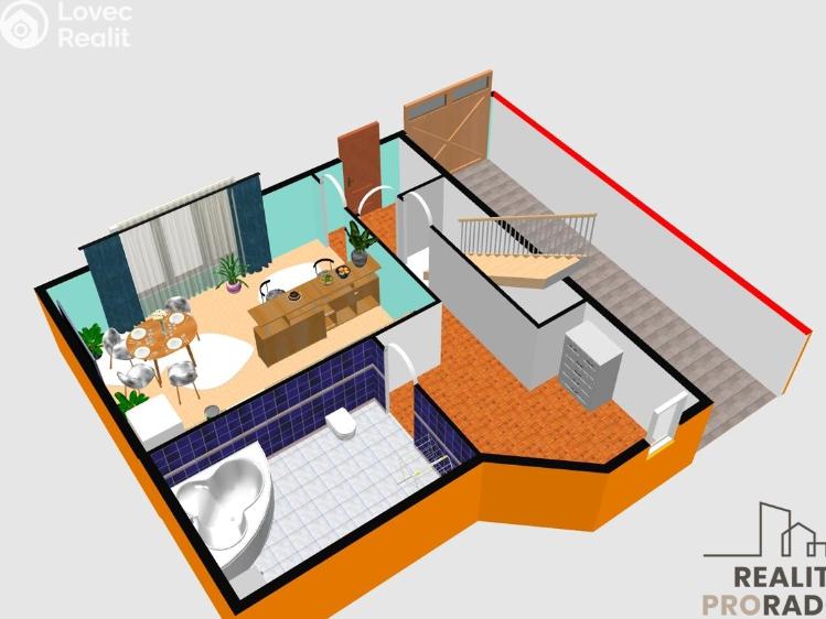 Pronájem bytu 3+KK Rájec-Jestřebí, Šafranice č. 8