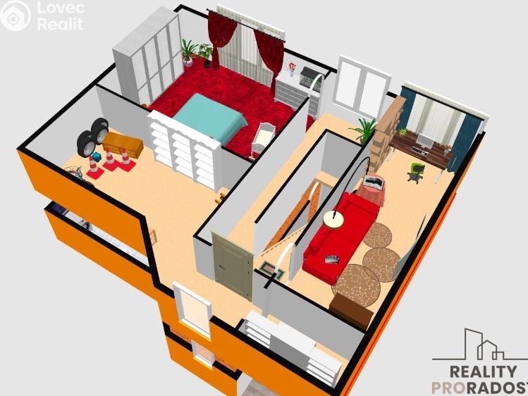 Pronájem bytu 3+KK Rájec-Jestřebí, Šafranice č. 13