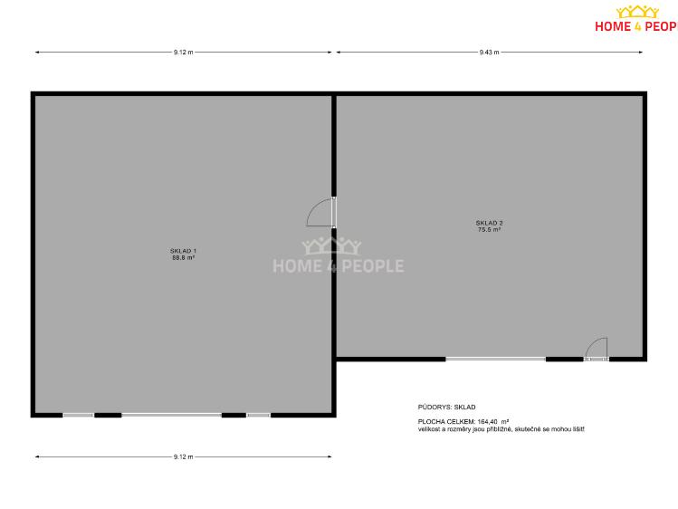 Prodej skladového prostoru Brno, Vídeňská č. 18