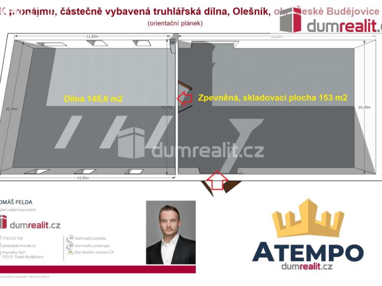 Pronájem výrobní haly Olešník č. 2