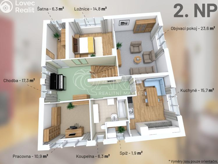 Prodej rodinného domu Týnec nad Sázavou č. 38