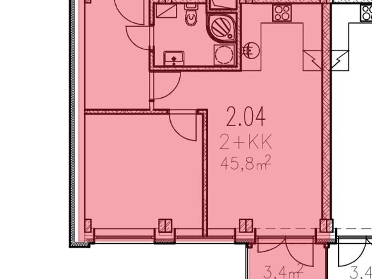 Аренда квартиры 2+1 Rohatec, Moravní č. 18
