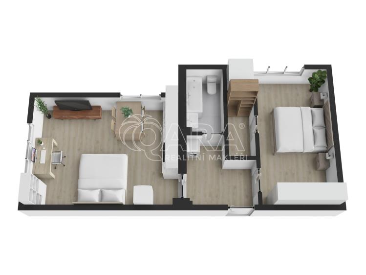 Prodej bytu 2+KK Praha, Biskupcova 1810/43 č. 16