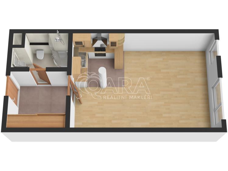 Аренда квартиры 1+KK Praha, Nad šestikopy 835/1 č. 2