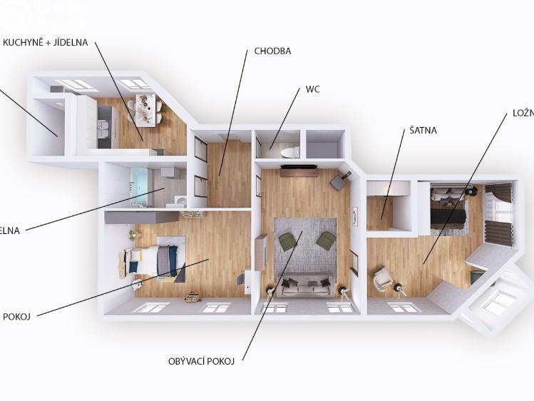 Prodej bytu 3+1 Brno, náměstí 28. října 1900/20 č. 14