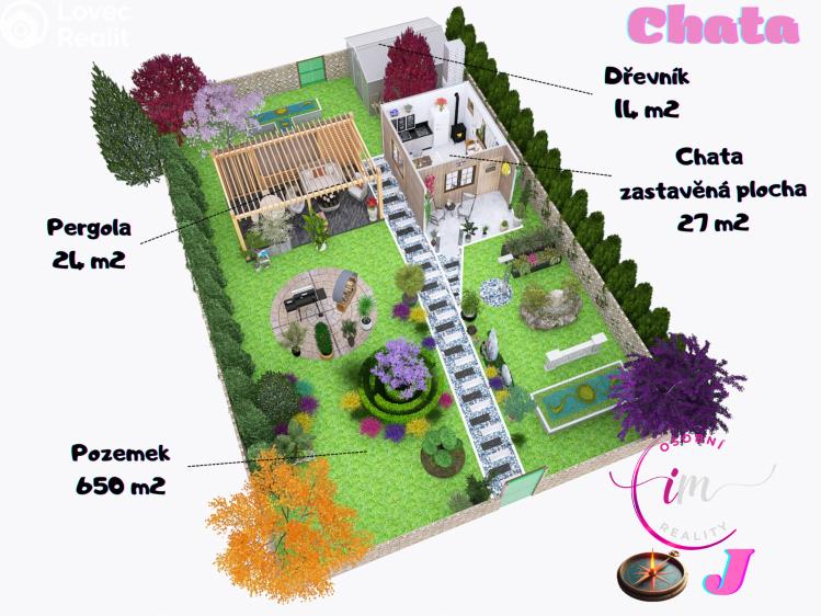 Prodej chaty Jaroměřice nad Rokytnou, K Ráji č. 27