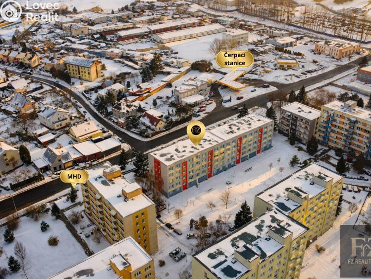 Pronájem bytu 2+1 Tábor, Kpt. Jaroše 2416 č. 21