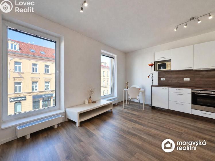 Pronájem bytu 1+KK Brno, Hybešova 1008/49 č. 11