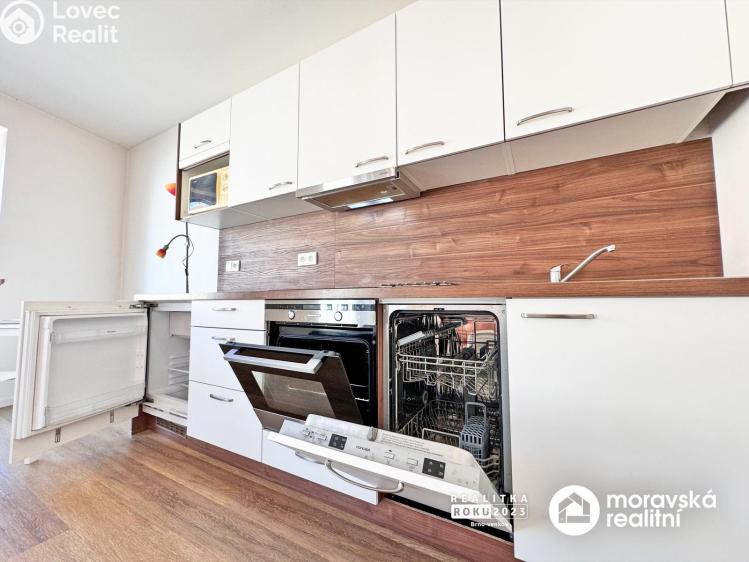 Pronájem bytu 1+KK Brno, Hybešova 1008/49 č. 1