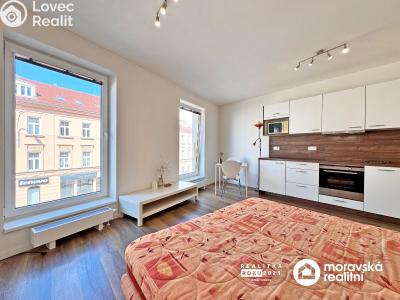 Pronájem bytu 1+KK Brno, Hybešova č. 1