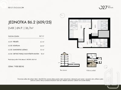 Prodej bytu 2+KK Praha, Ondříčkova č. 6