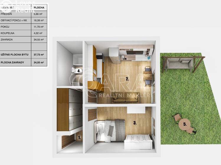 Prodej bytu 2+KK Praha, Ingrišova 1382/1 č. 20