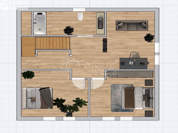 Prodej rodinného domu Hradištko, Kersko 847 č. 3