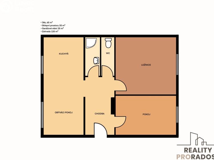 Prodej bytu 3+KK Rostěnice-Zvonovice č. 14