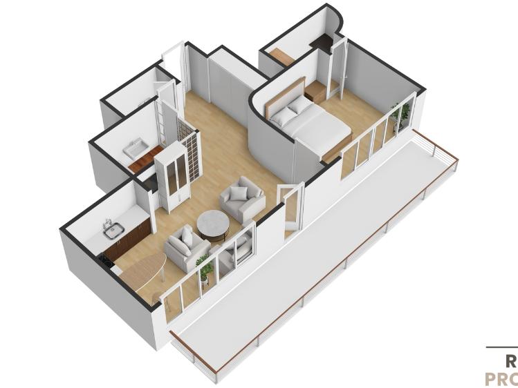 Pronájem bytu 2+KK Praha, Masarykovo nábřeží č. 26