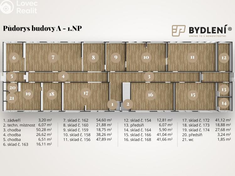Оренда офісного приміщення Teplice, Tolstého 451 č. 5