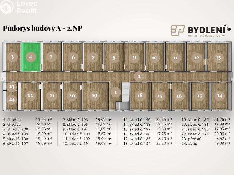 Оренда офісного приміщення Teplice, Tolstého 451 č. 6