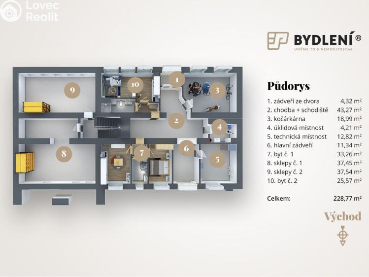 Prodej činžovního domu Teplice, Spojenecká 803/15 č. 3