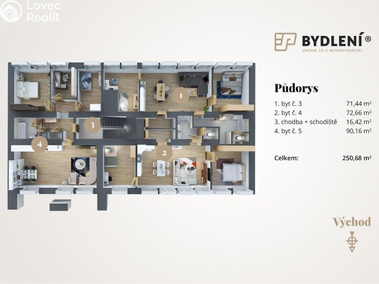 Prodej činžovního domu Teplice, Spojenecká 803/15 č. 4
