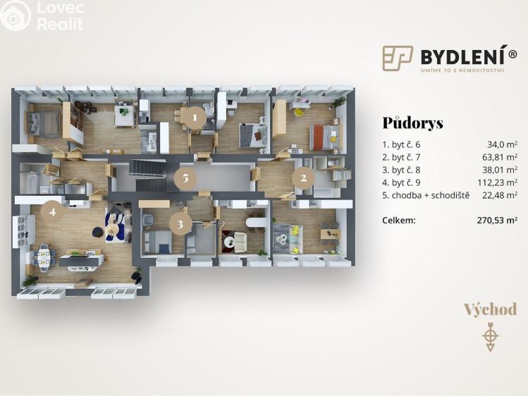 Prodej činžovního domu Teplice, Spojenecká 803/15 č. 5