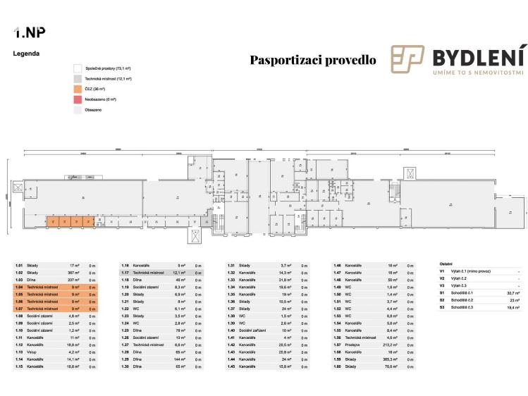 Pronájem skladového prostoru Ústí nad Labem, Žižkova 703/72 č. 4