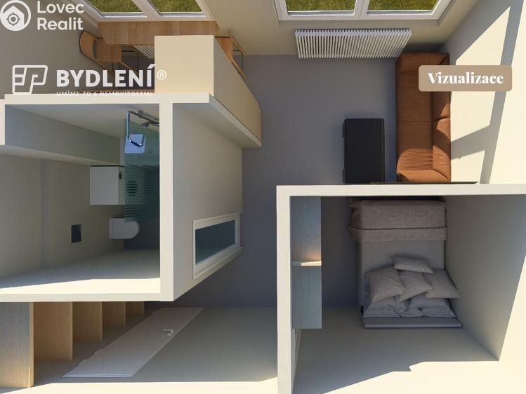 Prodej bytu 1+1 Hrob, Rybniční 342 č. 13