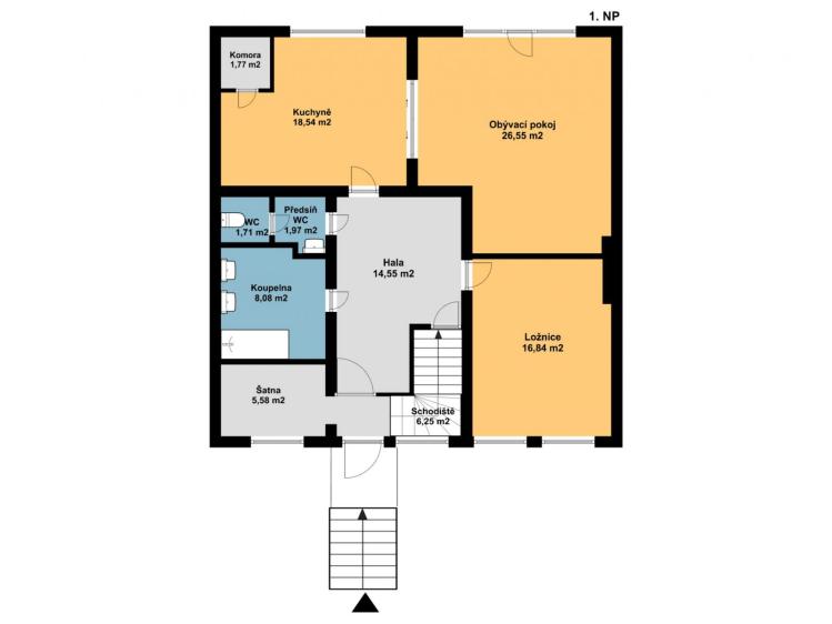 Prodej ubytovacího zařízení Dolní Dunajovice, Hlavní 555 č. 27