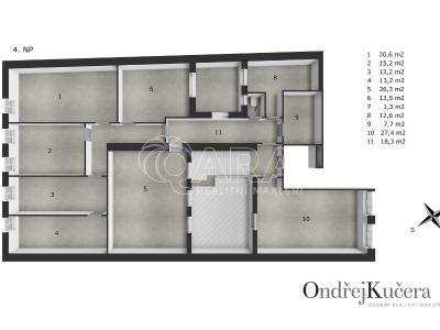Sale apartment building Trutnov, Krakonošovo náměstí 123 č. 6
