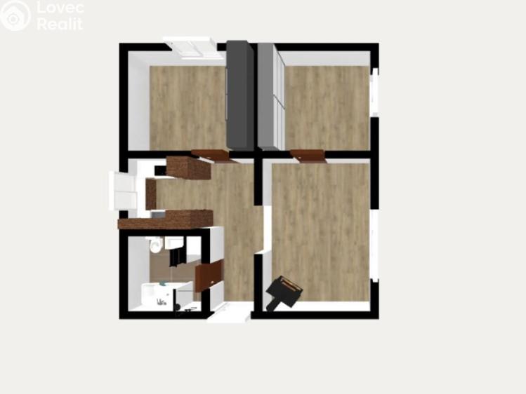 Pronájem bytu 3+1 Staňkovice č. 9