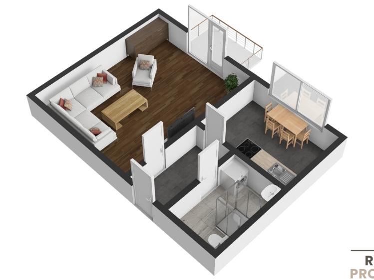 Sale apartment 1+1 Břeclav, Na Valtické 736/86 č. 3