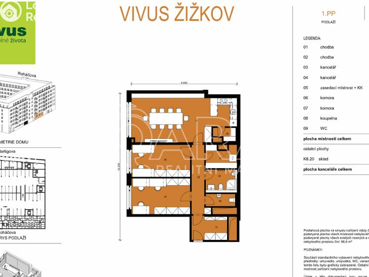 Prodej kanceláře Praha, Lukášova 188/2 č. 4