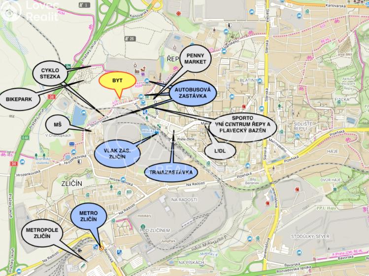 Pronájem bytu 2+KK Praha, Tvrdonická 471/1 č. 19